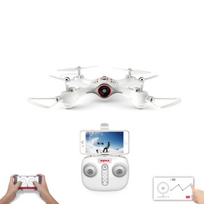 SYMA X23W 입문용 촬영용드론, 화이트, 1개