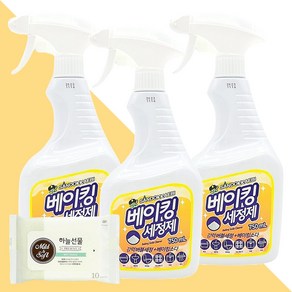 산도깨비 베이킹 세정제 750ml 3개(+하늘선물 물티슈 10매)