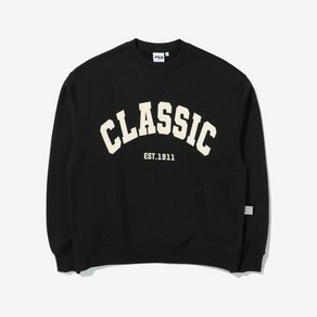 휠라 FILA CLASSIC 기모맨투맨 FE2POE5105X BLK