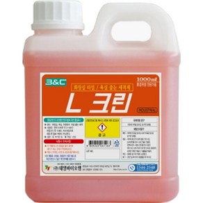 L크린 1L 엘크린 타일 줄눈 세척제 화장실 욕실 주방 베란다 발코니 줄눈 청소 세제 태영바이오켐, 1개