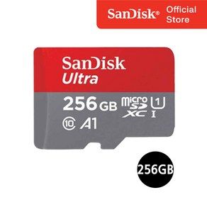 샌디스크 울트라 마이크로SD SDSQUAR, 256GB, 1개