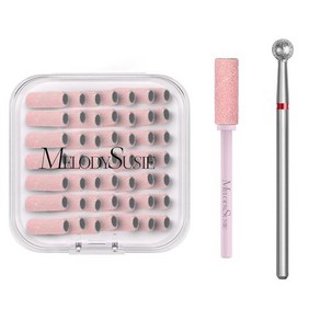 MelodySusie 멜로디수지 50pcs 네일드릴 비트 4mm 볼모양 큐티클 클린 비트가 있는 작은 샌딩밴드, 50개