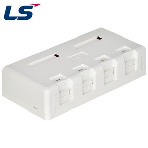 LS전선 LS-SMB-4PORT 노출형 아울렛 박스 4구 (WF73B9F), 1개