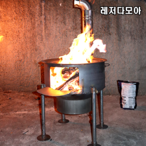 불멍화로대 드럼통 화덕 캠핑 화목 난로 전원주택 시골 바베큐 화롯대