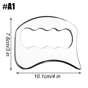 전동 경추 승모근 괄사 마사지기 스테인레스 스틸 구아샤 마사지 근육 스크레이퍼 금속 스크래핑 도구 바디 딥 티슈 근막 얼굴 휴식 마사지 바디 쉐이핑, A1, A1