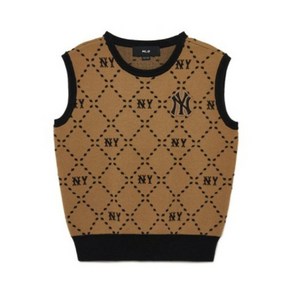 [MLB] 키즈 다이아 모노그램 니트 베스트 상의 A7 7AKPMD234 50BGS 50NYD