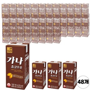 푸르밀 멸균 가나초코우유 190ml x 48팩, 48개