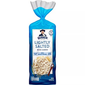 [미국직배송]퀘이커 라이스 케이크 100% 통곡물 글루텐프리 [맛선택] Quake Rice Cakes Whole Gain, 127g, 1개