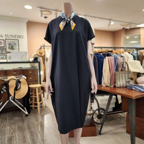 BCBG [올앤선드리] 멜로 스카프OP 원피스 _ A4M4O611 56 [D/NAVY]