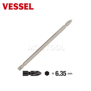 VESSEL 육각6.35mm 베셀ASG142665M 2*65mm 십자 일자 양용비트 빗트 1개씩 개별, 1개