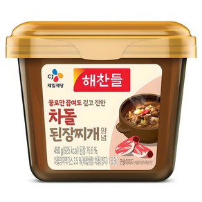 해찬들 물로만 끓여도 깊고 진한 차돌 된장찌개 양념, 450g, 1개