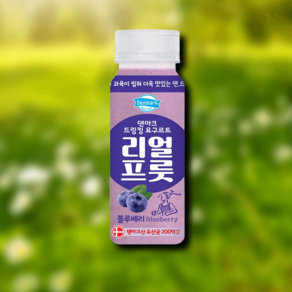 동원 덴마크 드링킹 요구르트 리얼프룻 블루베리 190mL x 4개