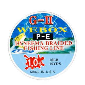 WEBOX G-2 PE합사 10YDS (민물목줄) PE라인