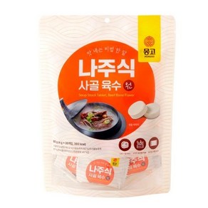 몽고식품 나주식 사골 동전 육수원, 80g, 1개