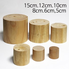 대형 원목 목재 원기둥 통나무 원형통 차 다도구, 5cmx5cm, 5cmx5cm