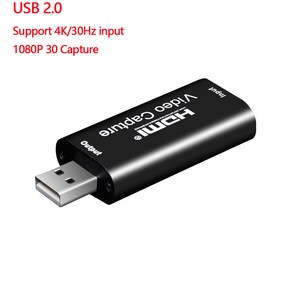 컴퓨터PC 4K 비디오 HDMI 호환 캡처 카드 USB 3.0 2.0 60FPS 스위치 카메라 라이브 스트리밍 녹화 PS4 DVD 레코더