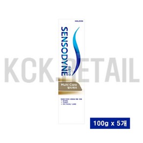 센소다인 멀티케어 치약 100g x 5개 Sensodyne multicae 시린이치약, 500g, 1세트