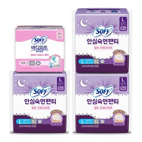 쏘피 안심숙면팬티 L 5P x 3 + 바디피드 볼록맞춤 중형 16P