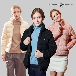 [쇼핑엔티] 24FW 비버리힐즈폴로클럽 여성 케이블 니트 패딩 1종
