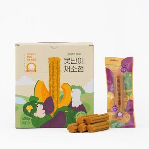 로렌츠 못난이 채소 강아지 껌 21p, 1개, 420g, 고구마