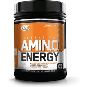 Optimum Nutition Amino Enegy PeWokout Oange Coole 옵티멈 뉴트리션 아미노 에너지 프리워크아웃 오렌지쿨러 65서빙 585g, 1개