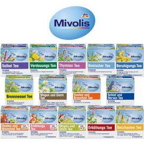 독일dm 건강차 미볼리스 수면감기차 21종 Mivolis, 12개, 1.75g, 1개, 12개입