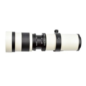 정시출고 망원 줌 렌즈 수동 SLR 카메라 캐논 적합 420-800mm, 1개, 01 white