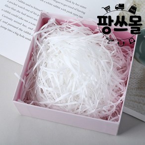 팡스몰 종이 스타핑 스터핑 쵸핑 초핑 선물 포장 완충재 1KG, 화이트, 1개