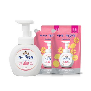 아이깨끗해 핸드워시 레몬 250ml + 200ml x 2p 세트, 1세트