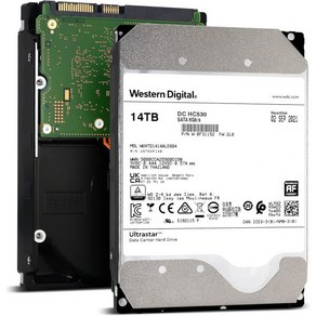 Westen Digital 14TB Ultasta DC HC530 SATA HDD 7200RPM 6Gbs 512MB Cache 3.5 WUH721414ALE604 갱신, 상세참조