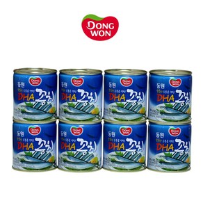 동원 참치캔 150g 1개 증정 + 동원 DHA 꽁치캔 280g x 8캔 꽁치통조림 동원꽁치, 8개