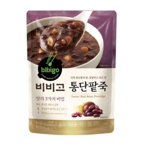 CJ 비비고 통단팥죽 420g, 1개