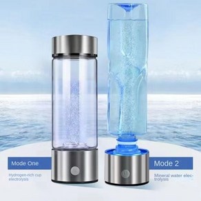 휴대용 수소 발생기 컵 물 필터 풍부한 병 순수 H2 전기 분해 430ml 알칼리 메이커, [01] WHITE, 01 WHITE, 1개