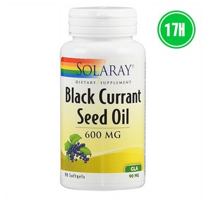 Solaay Black Cuant Seed Oil 블랙 커런트 GLA, 1개, 90정