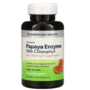 Papaya Enzyme Chlorophyll 250 츄어블 타블렛