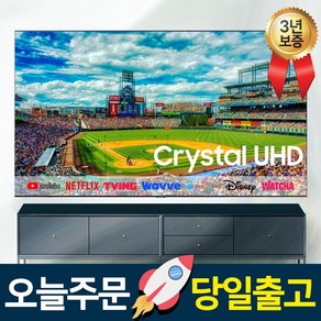 삼성전자 23년형 65인치 165cm(65) 크리스탈 4K UHD 스마트 TV UN65CU7000, 방문설치, 스탠드형