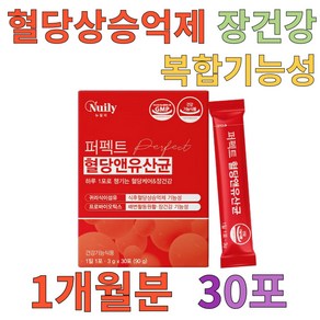 혈당 유산균 30포 장건강 식후 혈당상승 억제 귀리 식이섬유 17종 프로바이오틱스, 90g, 1개