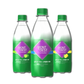 몽베스트 위드 스파클링 워터 플레인, 500ml, 40개