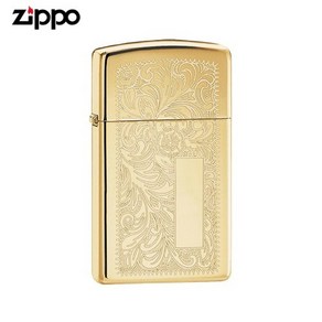 ZIPPO 슬림 라이터 1652B Slim Bass Venetian 오일+심지+부싯돌 3종세트 포함