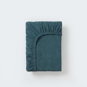 [JAJU/자주] 클린 코튼 피그먼트 매트리스 커버_115x205x35cm (5cm)_블루