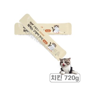 굿밸런스 짜먹는 고양이 간식 플러스, 치킨, 720g, 1개