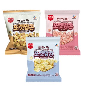 브랜드없음 이츠웰 포켓 팝콘 _화이트블러썸.딸기맛.카라멜맛, 각1개씩, 25g