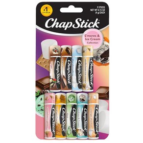 ChapStick 립밤 아이스크림 컬렉션 3팩 아이스크림 클래식 3팩 + 스모어 컬렉션 - 재미있고 맛있는 립 케어 생일 선물 파티 선물 스타킹 스터퍼 각 4.3g(, ChapStick 립밤, 아이스크림 컬렉션 3팩, 아이