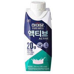 골든싸이]하이뮨_프로틴 밸런스 액티브 식물성단백질 250ml 18개