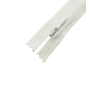 KSK 60cm 콘솔지퍼 숨은지퍼 콘실지퍼 혼솔지퍼 원피스지퍼 25색상, 03.백아이보리, 1개