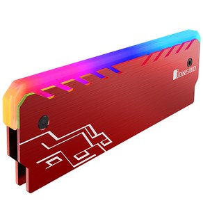 써멀패드 그래픽카드 JONSBO NC-1 RAM 히트 싱크 RGB 메모리 쿨러 조끼 데스크탑 PC DIY DDR DDR3 DDR4 라디에이터 냉각 패드, 05 1Pcs Red, 02 1PC Red, 01 Red