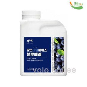 흥국 맘스리얼베이스 블루베리 1kg(아이스포장), 1개, 1kg