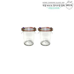 WECK 미니기본형 160ml(No.760) 고무링&클립 2개 세트