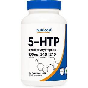 Nutricost 뉴트리코스트 5하이드록시트립토판 5 하이드록시 트립토판 100mg 240캡슐