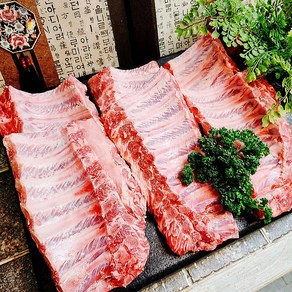 Pork back ribs 델리꼬숑 포크 돼지 등갈비 구이 통삼겹 양념 캠핑 요리 4kg 6kg 벌크